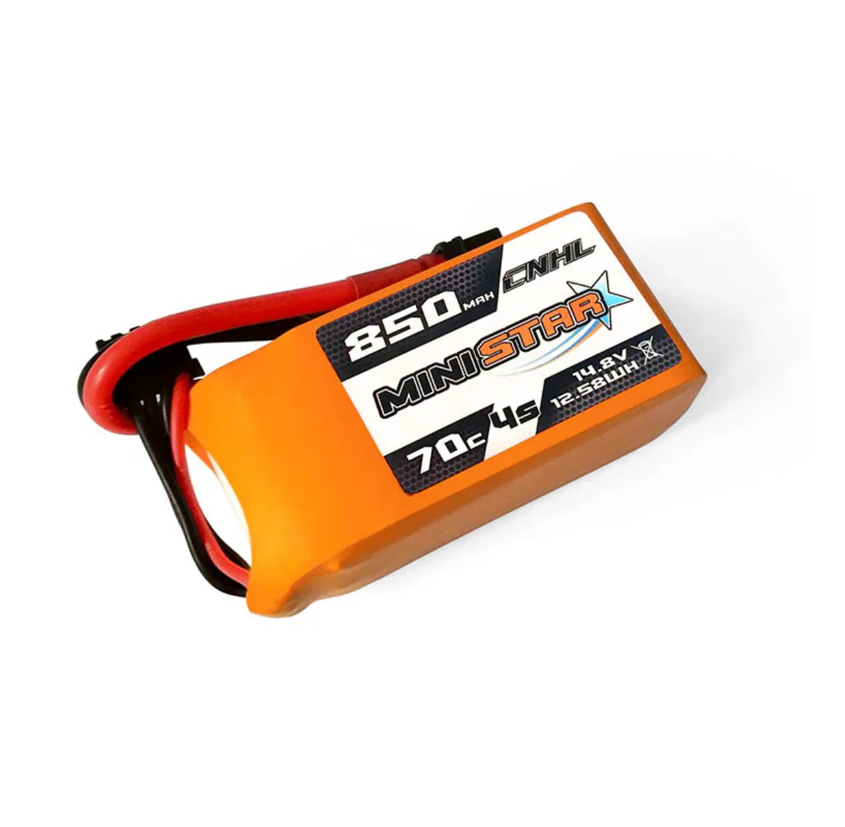 CNHL MiniStar Series 850mAh 14.8V 4S 70C LiPo Battery (XT30 Plug) - Image 4