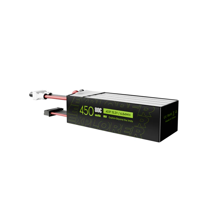 Flywoo Explorer 4S 450mAh HV 80C LiPo Battery – XT30 Plug (2pcs) - Image 4