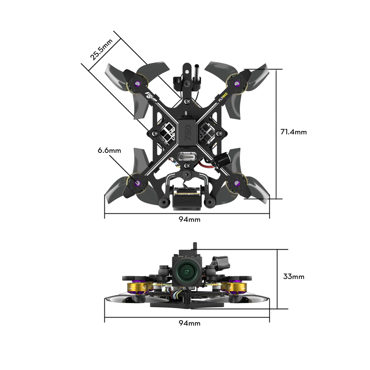 Flywoo FlyBee 16 HD Ultralight FPV Drone ELRS RX (Without O4 Air Unit) - Image 10