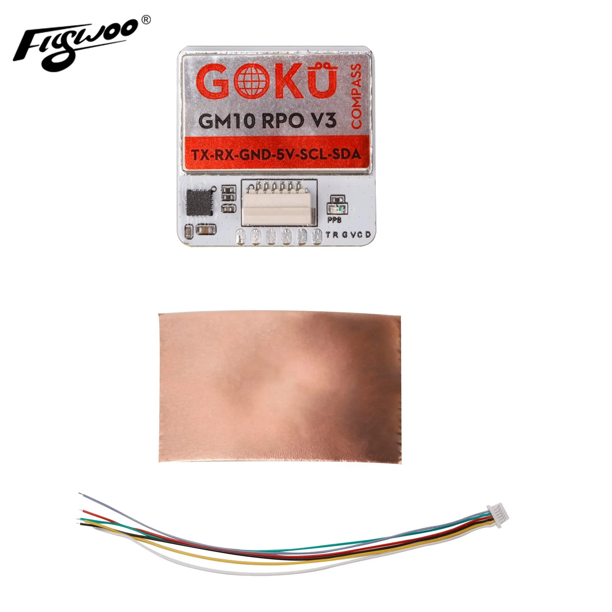 Flywoo GOKU GM10 Pro V3 GPS Module w/ Compass - Image 3