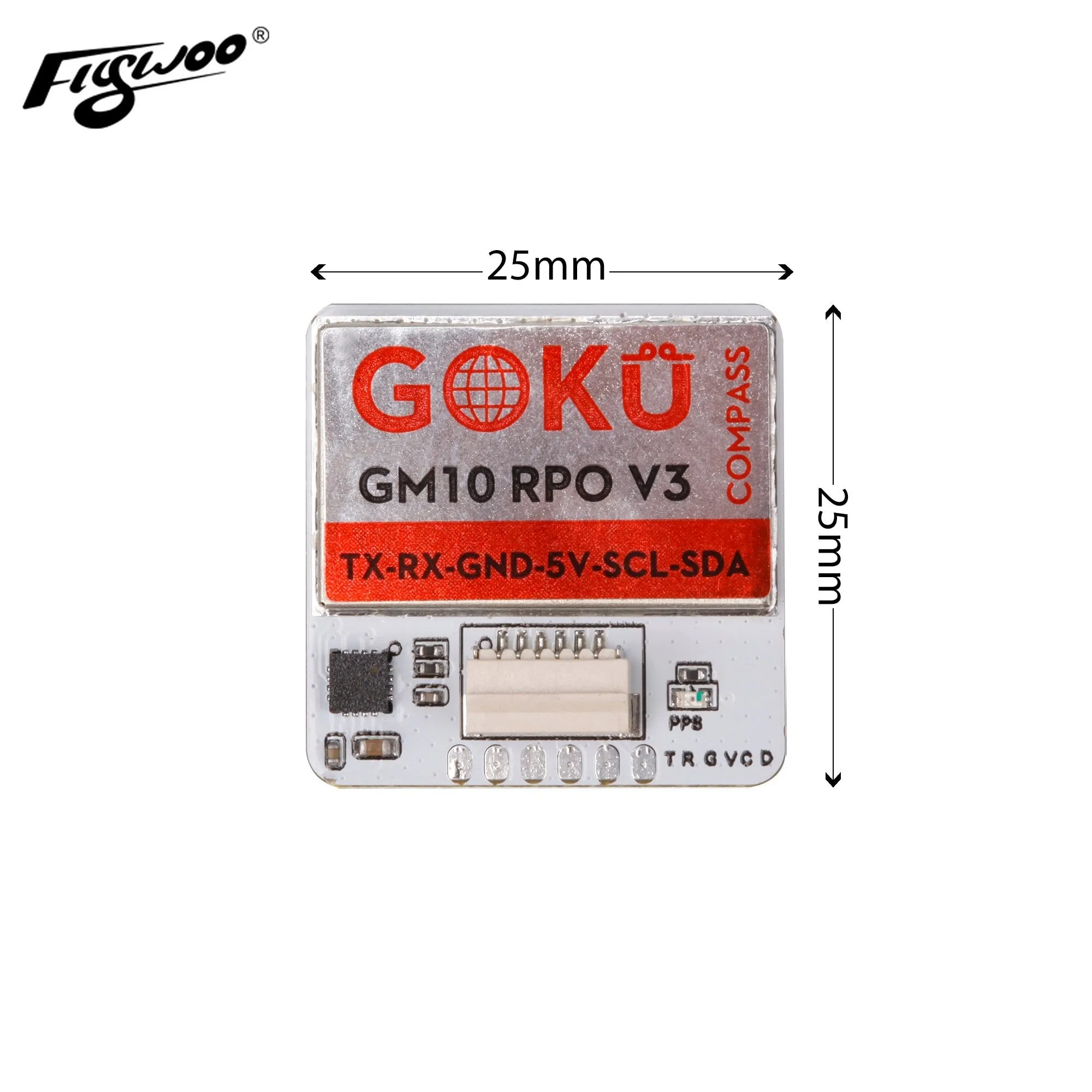 Flywoo GOKU GM10 Pro V3 GPS Module w/ Compass - Image 4