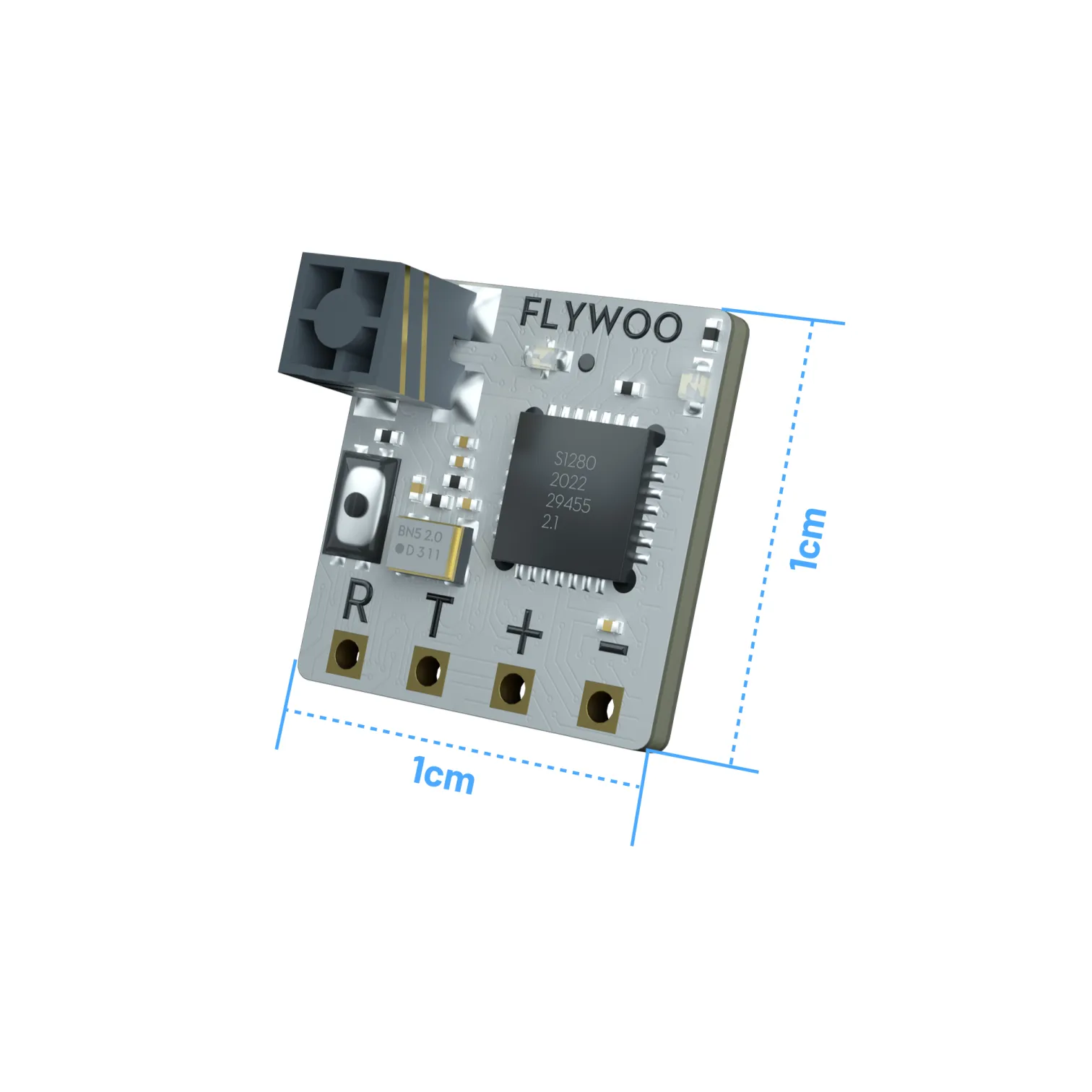 Flywoo TCXO 2.4GHz ELRS EL24E Receiver – Ultra-Light 0.4g - Image 3