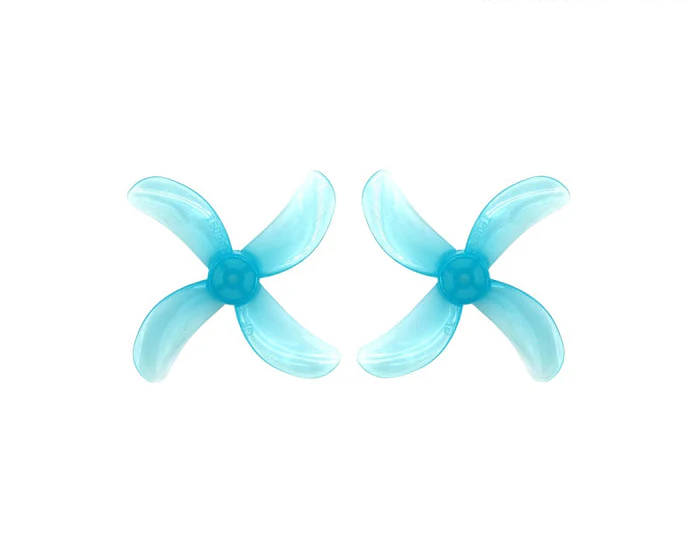 Gemfan 1609 40mm 4-Blade Props – Choose Shaft Size & Color (4 Pairs)