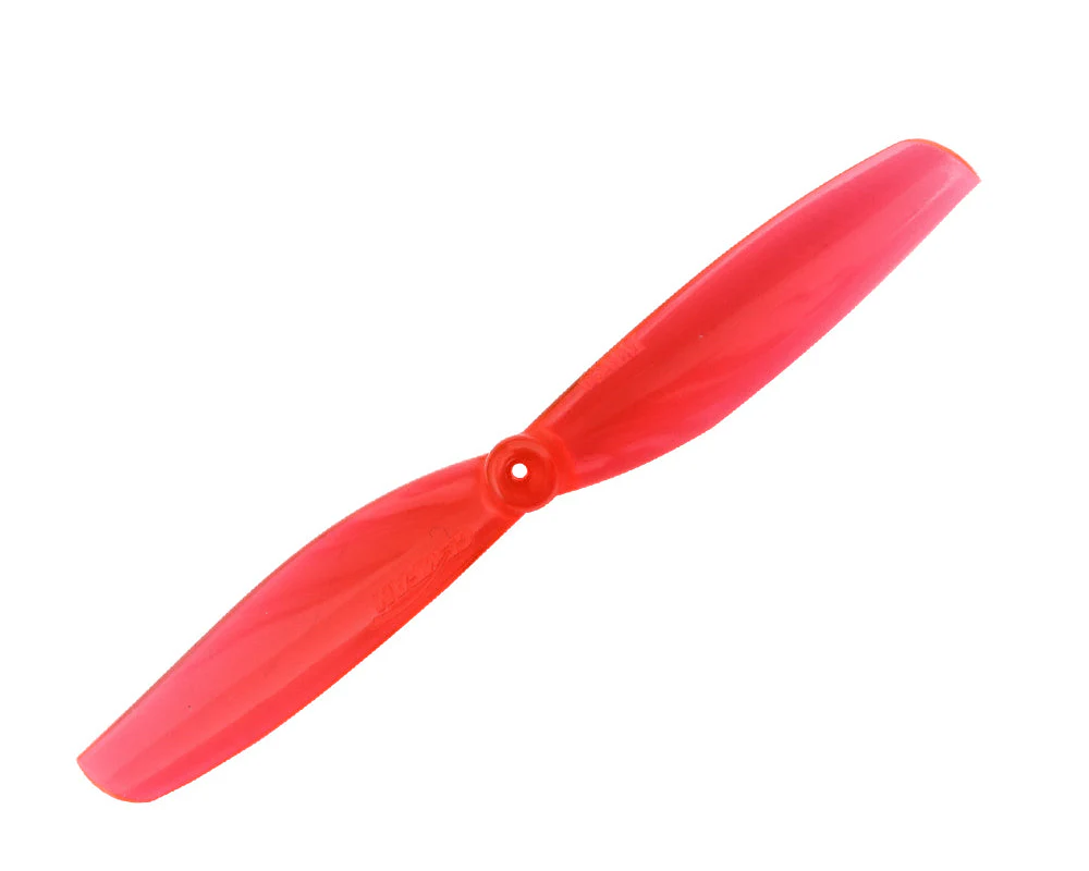 Gemfan 65mmS PC 2-Blade Props – Clear Red (Choose Shaft Size, 4 Pairs) - Image 3